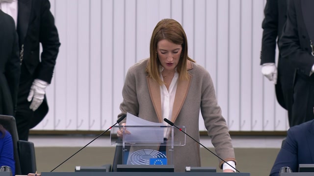 Formal sitting with Annalena BAERBOCK, President of the United Nations General Assembly: opening statement by Roberta METSOLA, EP President